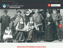 Tablet Screenshot of geschichtsverein-karlstein.de